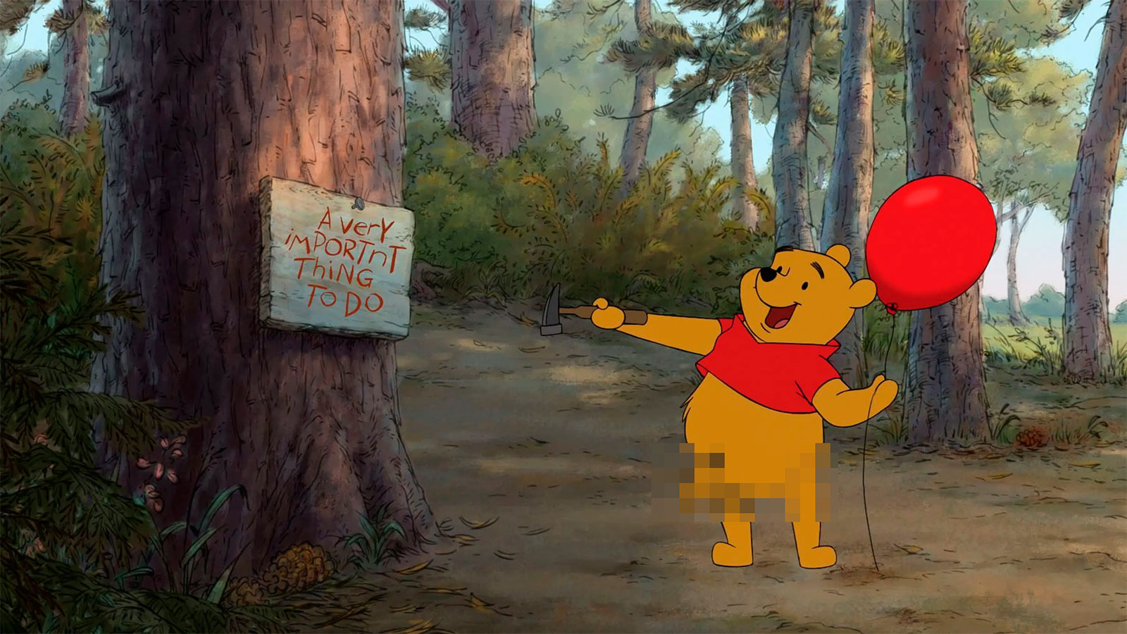 Anche l'orsetto Winnie The Pooh è stato vittima della censura.