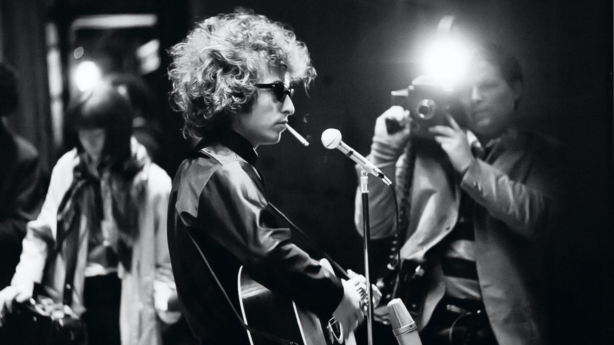 Bob Dylan durante un'esibizione nel 1966