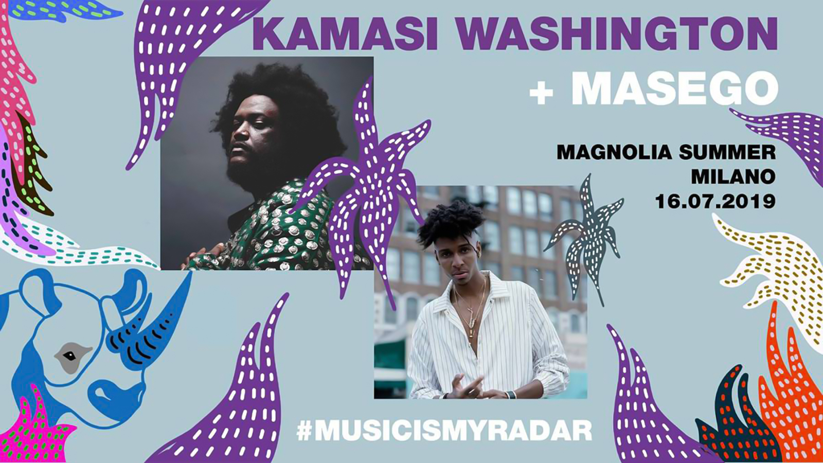 Kamasi Washington e Masego suoneranno insieme grazie all'organizzazione di Radar Concerti.