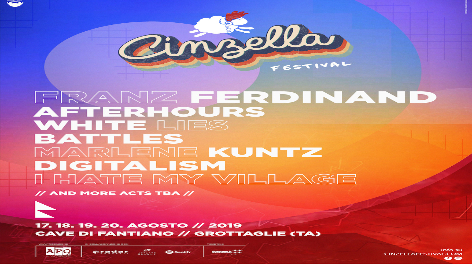 Dal 17 al 20 Agosto, Grottaglie (TA) ospiterà il CINZELLA FESTIVAL