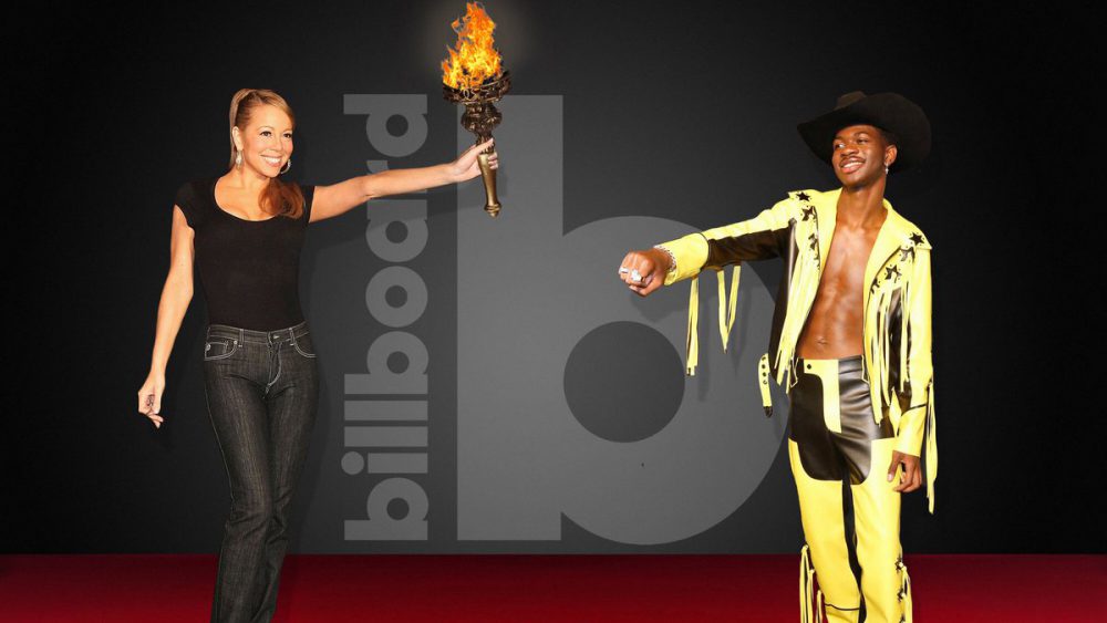 L'immagine usata da Mariah Carey sul suo profillo twitter per congratularsi con Lil Nas X