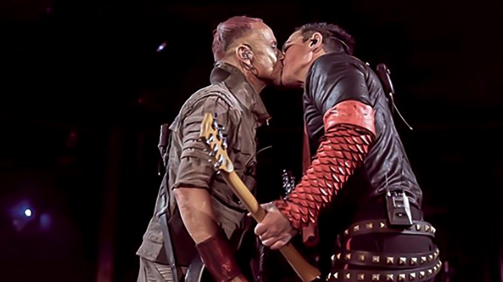 Rammstein Il bacio tra Paul Landers e Richard Kruspe