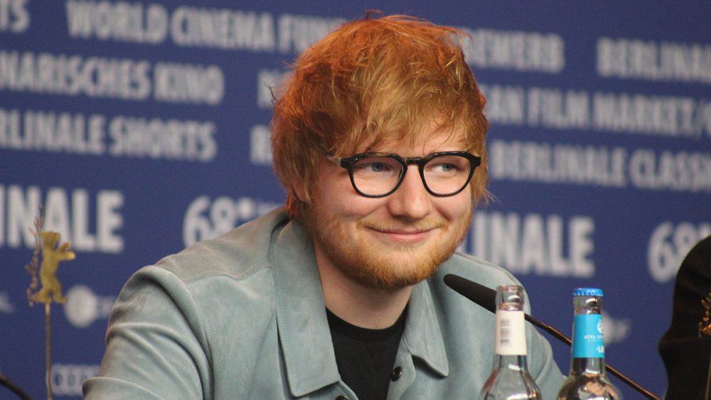 Ed Sheeran durante una conferenza al Grand Hyatt Hotel – Germania, 23 febbraio 2018.