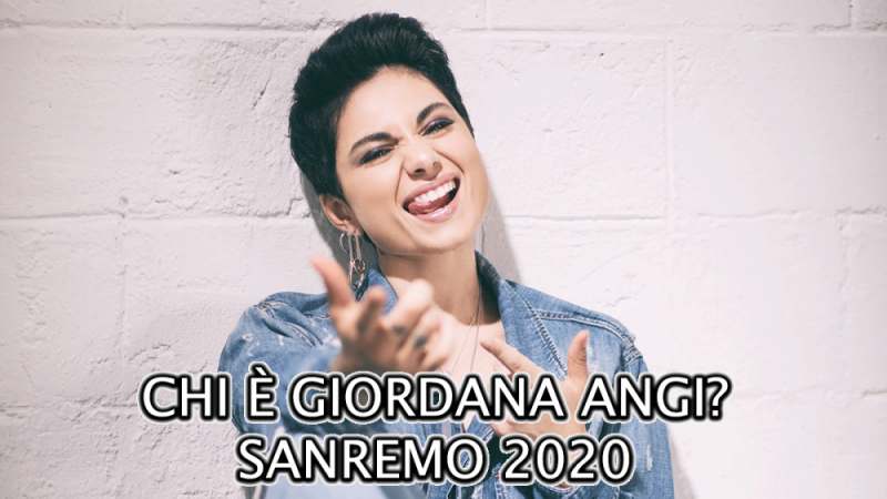 Giordana Angi parteciperà al Festival di Sanremo in qualità di Big.