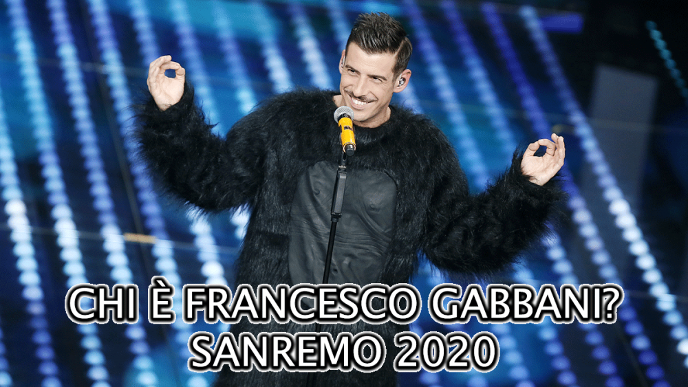 Francesco Gabbani parteciperà al Festival di Sanremo 2020 in qualità di Big.