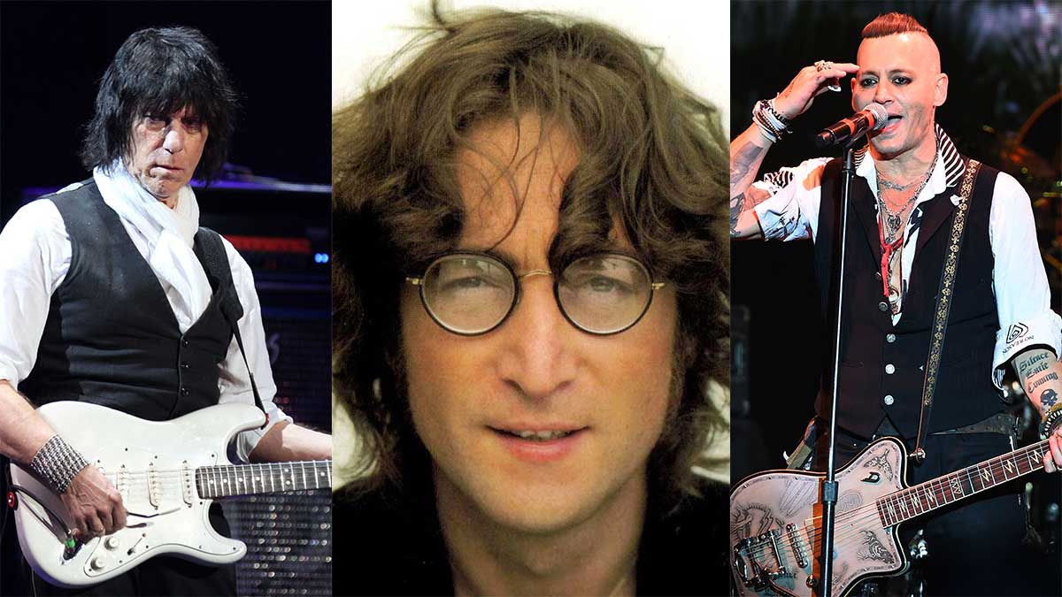 Jeff Beck, John Lennon e Johnny Depp.
