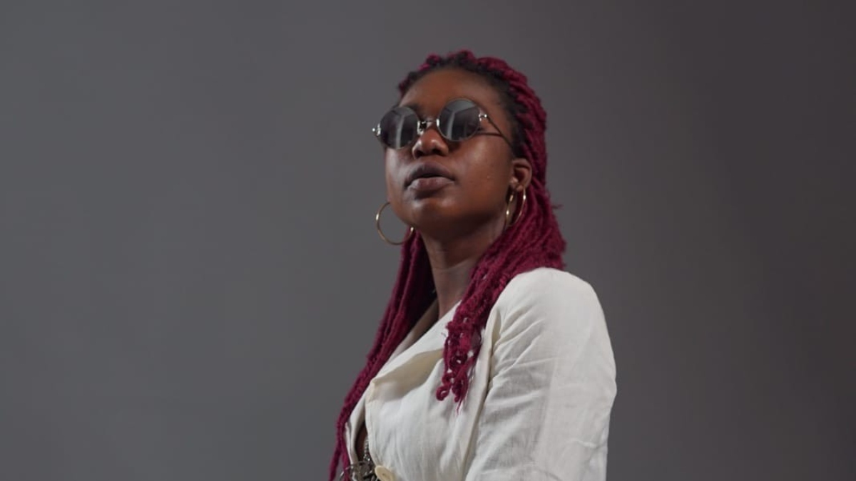 La rapper afro Kristah in uno scatto promozionale.