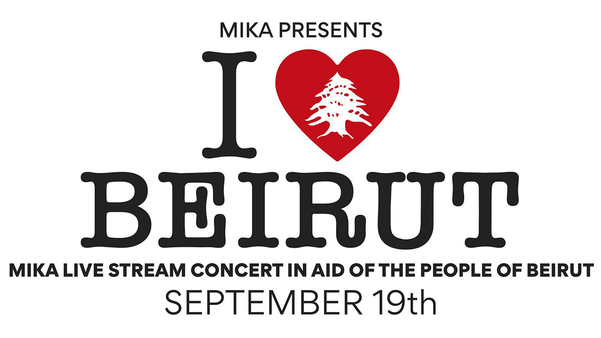 La locandina del concerto "I Love Beirut" di Mika.