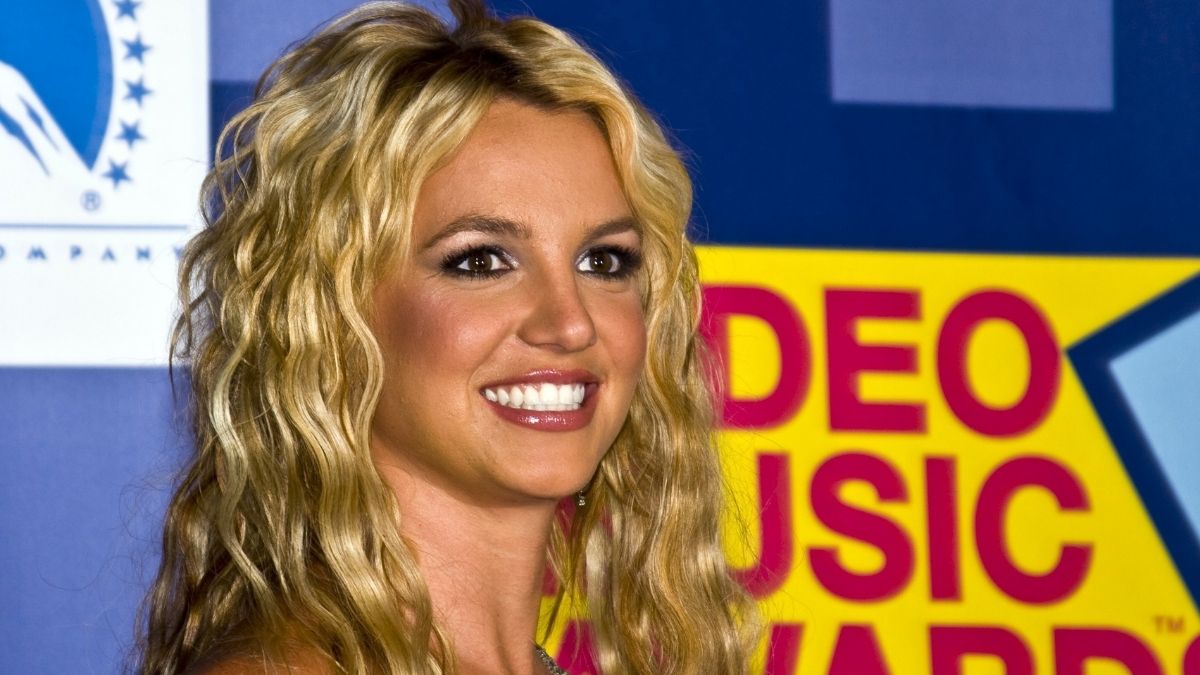 La pop-star Britney Spears nella sala stampa degli MTV Music Awards del 2008
