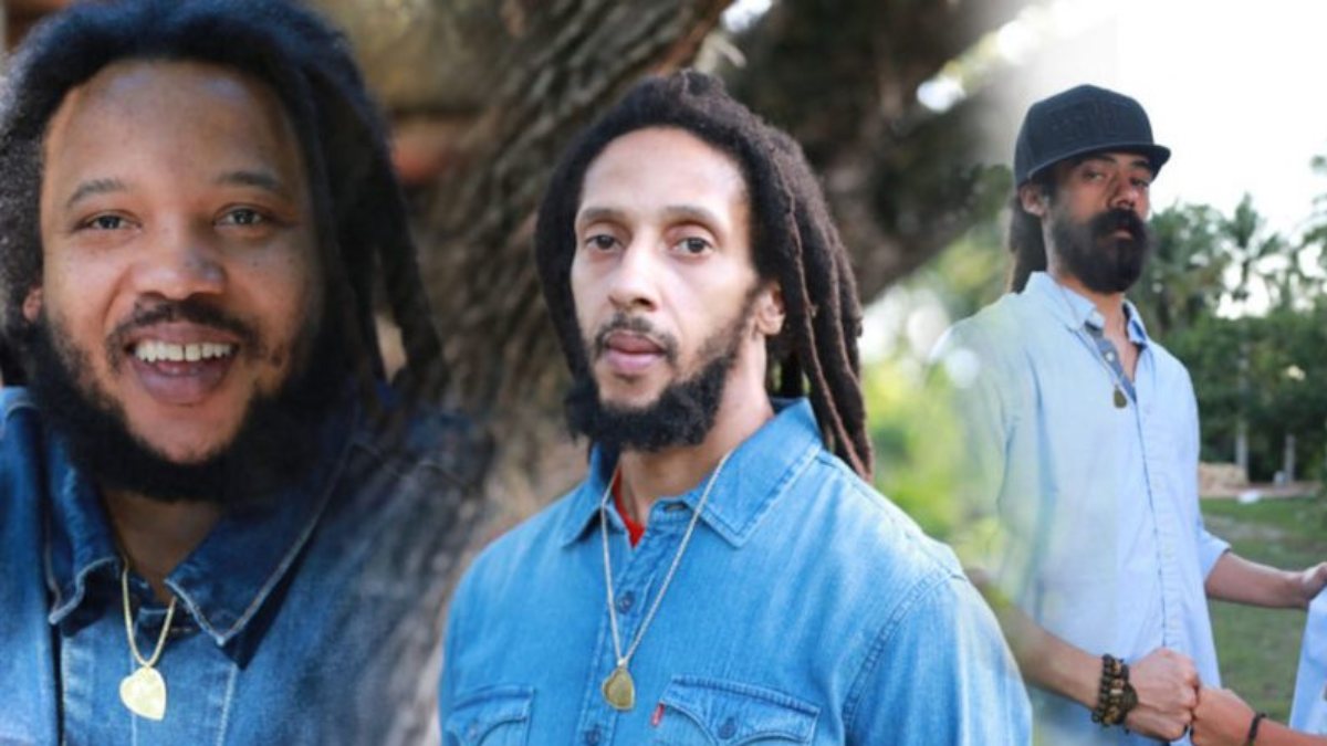 Nella foto un collage dei fratelli Marley che hanno collaborato al progetto “Music for Love, Vol. 1”.